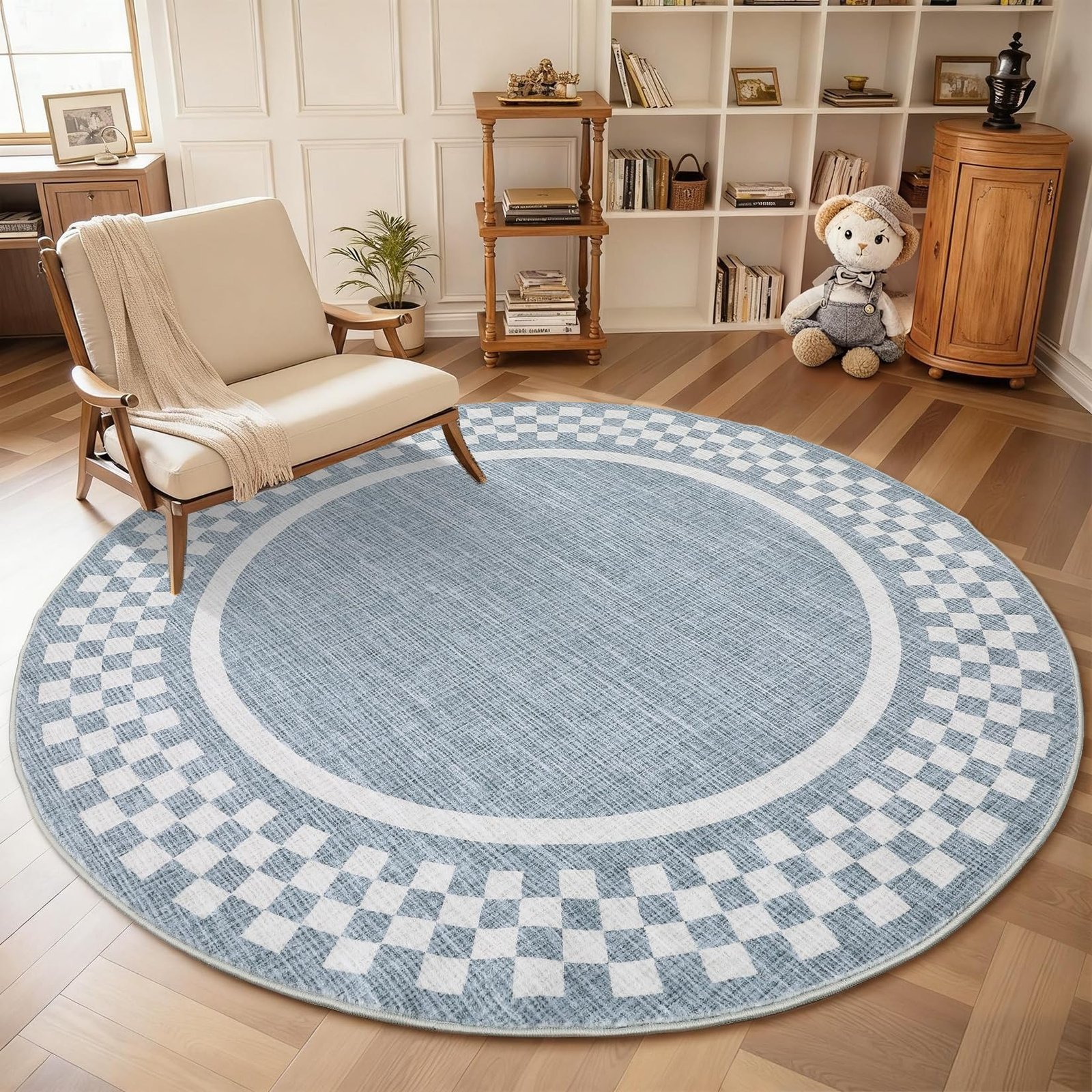 LocalStock Hallway Runner Rug 2x6 Non Slip Scalloped Washable Rug for Kitchen Entry Stain Resistant Modern Border Throw Floor Carpet Long Runner Mat for Bathroom Living Room Bedside, Beige - Image 21